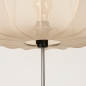 Foto 31377-10 detailfoto: Japandi vloerlamp: Houten staande lamp in walnoot bruin met lampion kap van stof