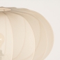 Foto 31377-9 detailfoto: Japandi vloerlamp: Houten staande lamp in walnoot bruin met lampion kap van stof