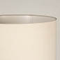 Foto 31392-10 detailfoto: Witte driepoot vloerlamp met beige linnen kap