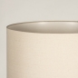 Foto 31398-10 detailfoto: Japandi vloerlamp: beige driepoot vloerlamp met beige linnen lampenkap