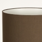 Foto 31400-10 detailfoto: Beige japandi vloerlamp: driepoot van metaal met bruine kap van stof
