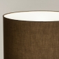 Foto 31400-9 detailfoto: Beige japandi vloerlamp: driepoot van metaal met bruine kap van stof
