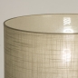 Foto 31402-9 detailfoto: Beige driepoot vloerlamp met taupe kap van stof 