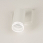 Foto 31409-10: Weißer Aufbaustrahler mit luxuriösem transparentem Ring mit Riffelung 