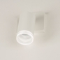 Foto 31409-10 schuinaanzicht: Witte opbouwspot met luxe transparante ring met ribbels 