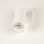 Foto 31409-11 schuinaanzicht: Witte opbouwspot met luxe transparante ring met ribbels 
