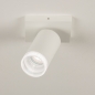 Foto 31409-4 onderaanzicht: Witte opbouwspot met luxe transparante ring met ribbels 