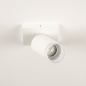 Foto 31409-6 onderaanzicht: Witte opbouwspot met luxe transparante ring met ribbels 
