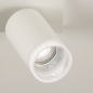 Foto 31409-9 detailfoto: Witte opbouwspot met luxe transparante ring met ribbels 