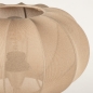 Foto 31433-8: Japandi kegelförmige Holztischlampe mit Laternenschirm in Taupe
