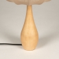 Foto 31433-9: Japandi kegelförmige Holztischlampe mit Laternenschirm in Taupe