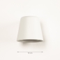 Foto 31436-1: met sensor buitenlamp in mat witte kleur voorzien van hoge IP54 waarde.