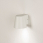 Foto 31436-3: met sensor buitenlamp in mat witte kleur voorzien van hoge IP54 waarde.