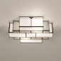 Foto 31438-4 onderaanzicht: Art-deco plafondlamp in met tiffany glas 