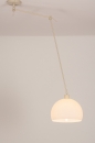 Foto 31440-3 niet_in_feed: Verstelbare XL hanglamp met knikarm met retro witte bol