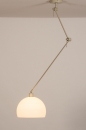 Foto 31440-4 niet_in_feed: Verstelbare XL hanglamp met knikarm met retro witte bol