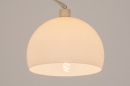 Foto 31440-8 detailfoto: Verstelbare XL hanglamp met knikarm met retro witte bol