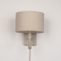 Foto 31447-5 niet_in_feed: Beige bedlamp met leeslamp en beige linnen kap