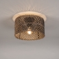 Foto 31471-2 niet_in_feed: Bamboe plafondlamp rond zwart met naturel 30cm E27
