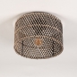 Foto 31471-5 niet_in_feed: Bamboe plafondlamp rond zwart met naturel 30cm E27