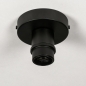 Foto 31471-9: Bamboe plafondlamp rond zwart met naturel 30cm E27