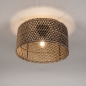 Foto 31473-2 niet_in_feed: Bamboe plafondlamp rond zwart met naturel 40cm E27