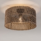 Foto 31473-3 niet_in_feed: Bamboe plafondlamp rond zwart met naturel 40cm E27