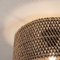 Foto 31473-8 detailfoto: Bamboe plafondlamp rond zwart met naturel 40cm E27