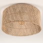Foto 31476-5 detailfoto: Bamboe plafondlamp rond zwart met naturel 50cm E27