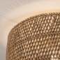 Foto 31476-8 detailfoto: Bamboe plafondlamp rond zwart met naturel 50cm E27