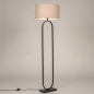 Foto 31498-4 niet_in_feed: Stijlvolle vloerlamp in brons met taupe linnen kap 