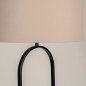Foto 31498-6 niet_in_feed: Stijlvolle vloerlamp in brons met taupe linnen kap 