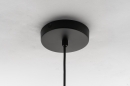 Foto 31499-9: Wunderschön gestaltete Hängeleuchte, schwarze Drahtlampe in Turbanform.