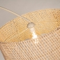 Foto 31503-9: Beige booglamp met bamboe kap naturel rond