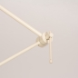 Foto 31521-13: Beige knikarm verstelbare hanglamp met bamboe kap in naturel en zwart