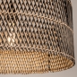 Foto 31529-8: Grote bamboe hanglamp in naturel met zwart E27