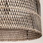 Foto 31529-9: Grote bamboe hanglamp in naturel met zwart E27