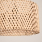 Foto 31540-11: Beige hanglamp met ronde rotan kap E27