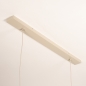 Foto 31547-16: Grote rotan hanglamp in beige met twee ronde kappen bamboe E27