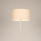 Foto 31549-2: Beige vloerlamp met beige stoffen kap E27 Japandi