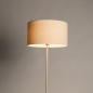 Foto 31549-3: Beige vloerlamp met beige stoffen kap E27 Japandi