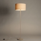 Foto 31549-4: Beige vloerlamp met beige stoffen kap E27 Japandi