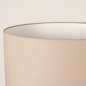 Foto 31550-10: Beige vloerlamp met ronde kap van linnen in taupe 