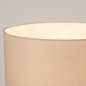 Foto 31550-9: Beige vloerlamp met ronde kap van linnen in taupe 