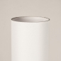 Foto 31551-9: Beige vloerlamp met hoge smalle kap in het wit
