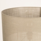 Foto 31553-10: Beige staande lamp met grote lampenkap in taupe