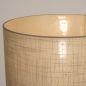 Foto 31553-9: Beige staande lamp met grote lampenkap in taupe
