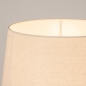 Foto 31554-9: Beige smalle vloerlamp met beige conische kap