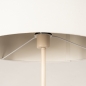 Foto 31555-11: Beige Stehlampe mit rundem, beigefarbenen Leinen-Schirm