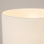 Foto 31555-9: Beige Stehlampe mit rundem, beigefarbenen Leinen-Schirm